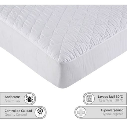 Cubre colchón protector de colchón acolchado impermeable y transpirable.