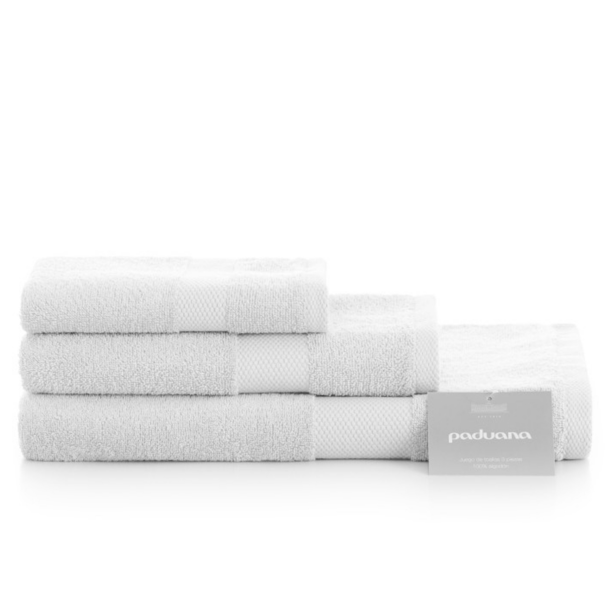 PADUANA Toallas Blancas de Algodón 100% Natural 500 Gramos