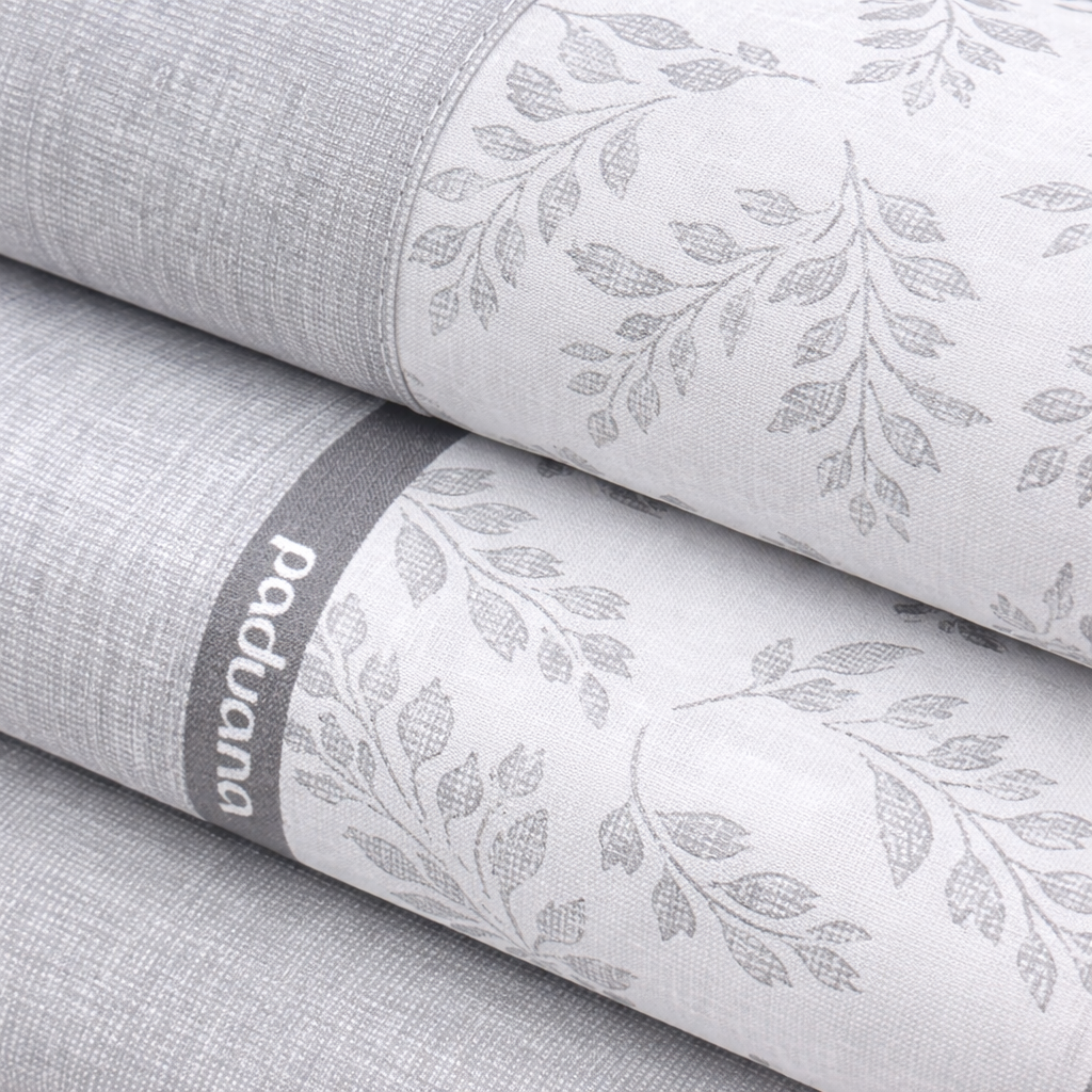 Juego de Sábanas Jacinta 100% Algodón Natural – Gris – Paduana