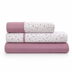 Juego de Sábanas Cayetana 100% Algodón Natural – Malva – Paduana