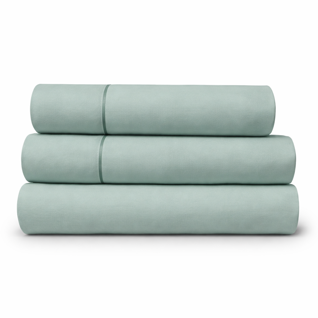 Juego de Sábanas Liso Paduana COLORS Verde 144 Hilos, 50% Algodón 50% Poliéster