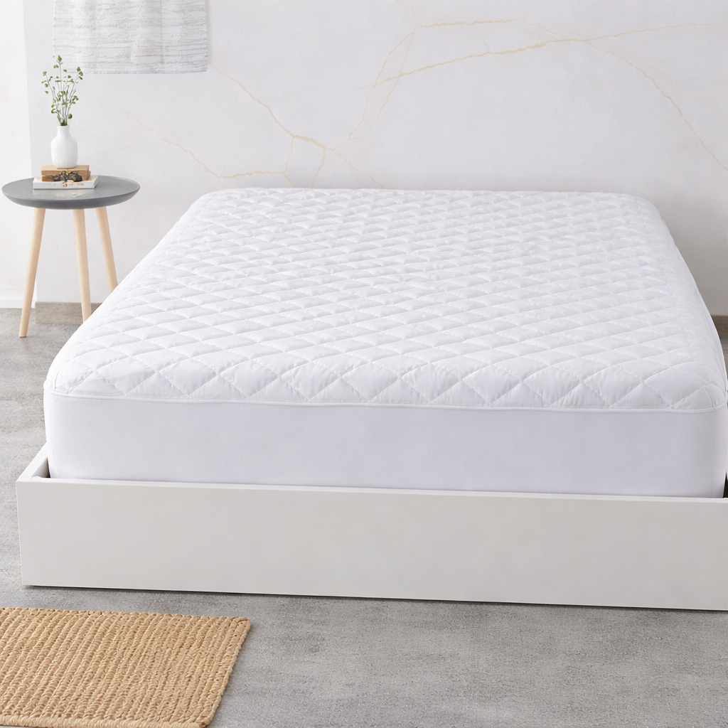 Cubre colchón IMPERMEABLE, protector de colchón acolchado y transpirable.