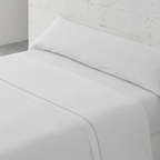 Juego de Sábanas Liso Paduana COLORS Blanco 144 Hilos, 50% Algodón 50% Poliéster