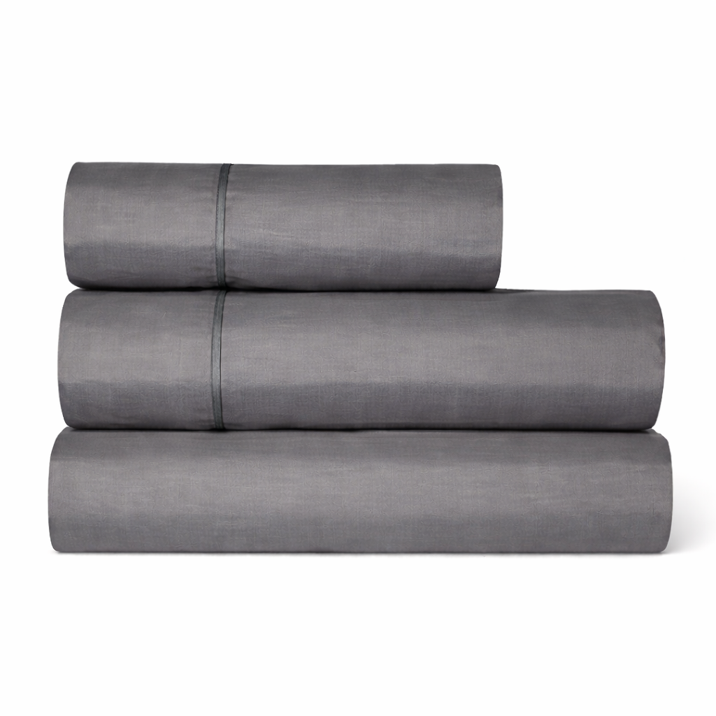 Juego de Sábanas Liso Paduana COLORS Gris 144 Hilos, 50% Algodón 50% Poliéster