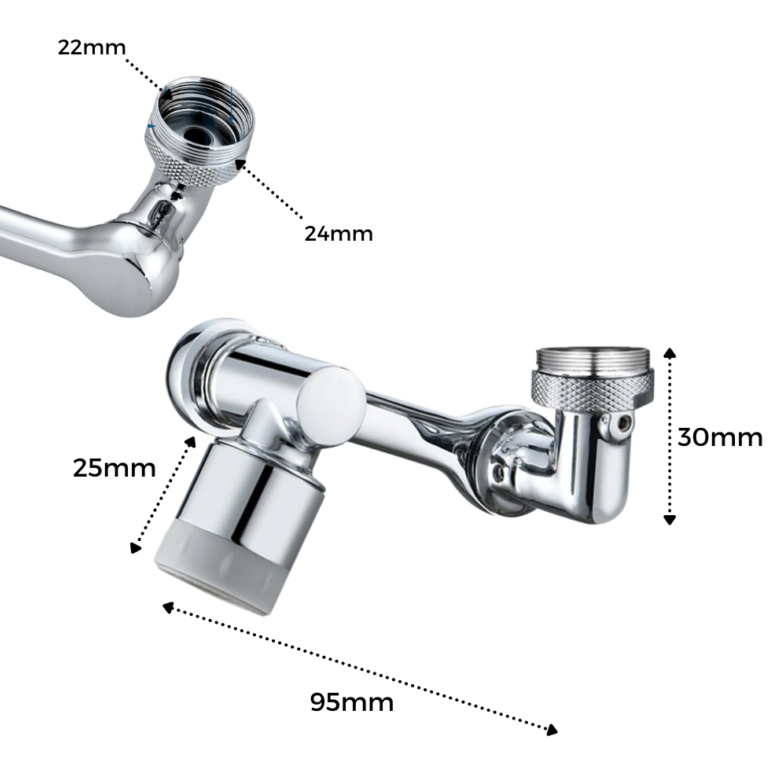 Grifo Giratorio Universal 1080º De METAL