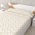 Juego de Sábanas Lorena Beige de 3 Piezas Suaves, Frescas y Bajera Ajustable 100% Microfibra