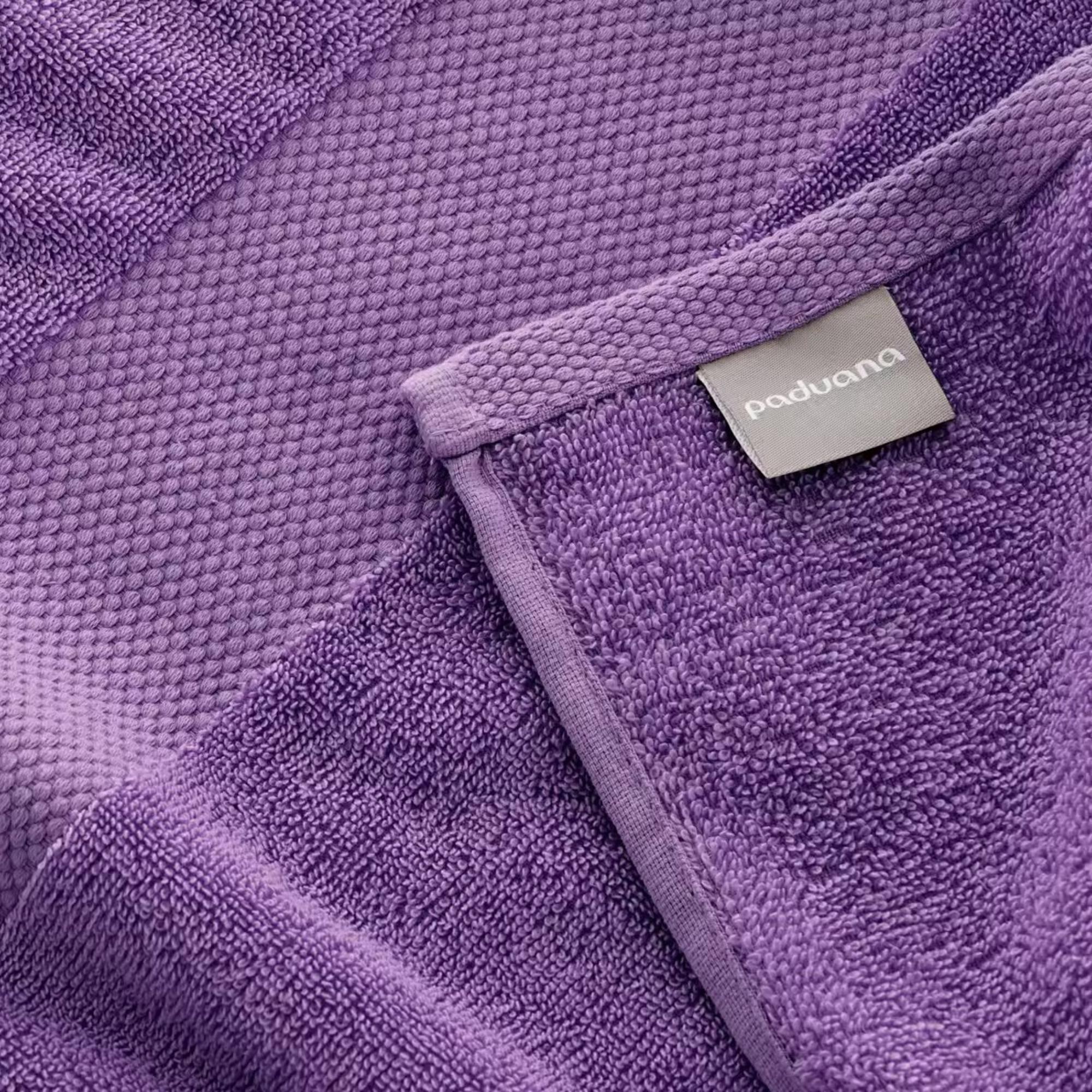 PADUANA Toallas Morado de Algodón 100% Natural 500 Gramos