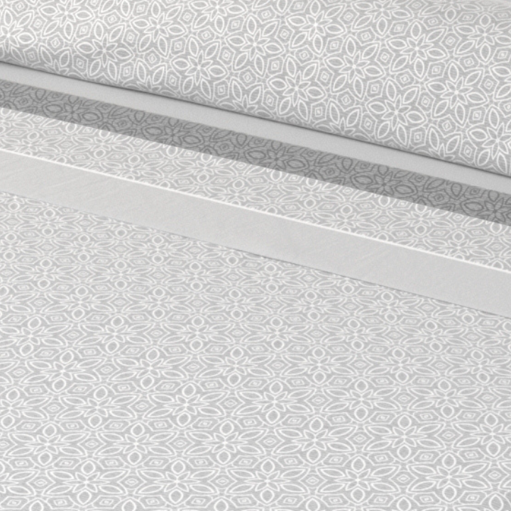 Juego de Sábanas Amanecer Gris de 3 Piezas Suaves, Frescas y Bajera Ajustable 100% Microfibra
