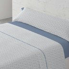 Juego de Sábanas Cayetana 100% Algodón Natural – Azul – Paduana