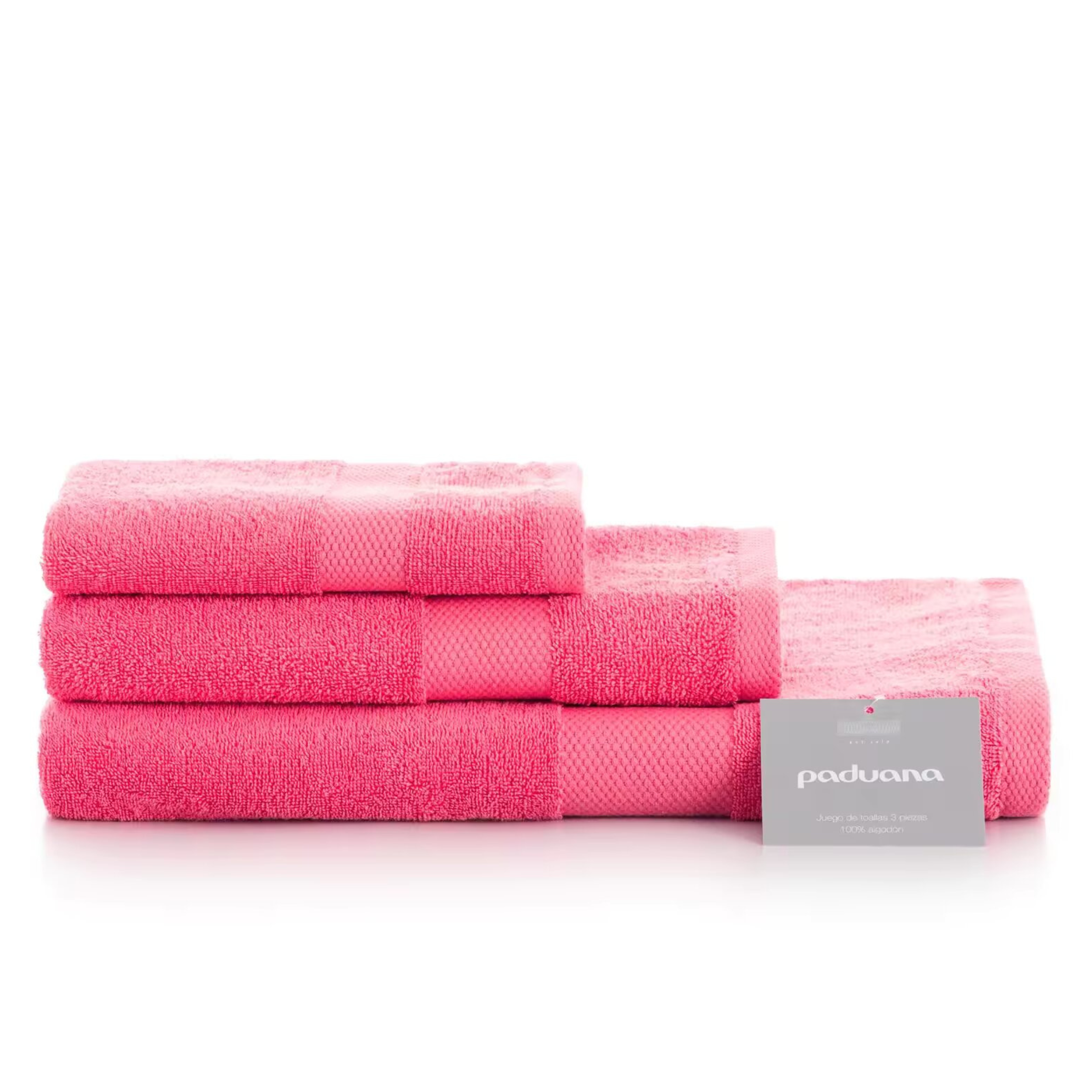 PADUANA Toallas Fucsia de Algodón 100% Natural 500 Gramos