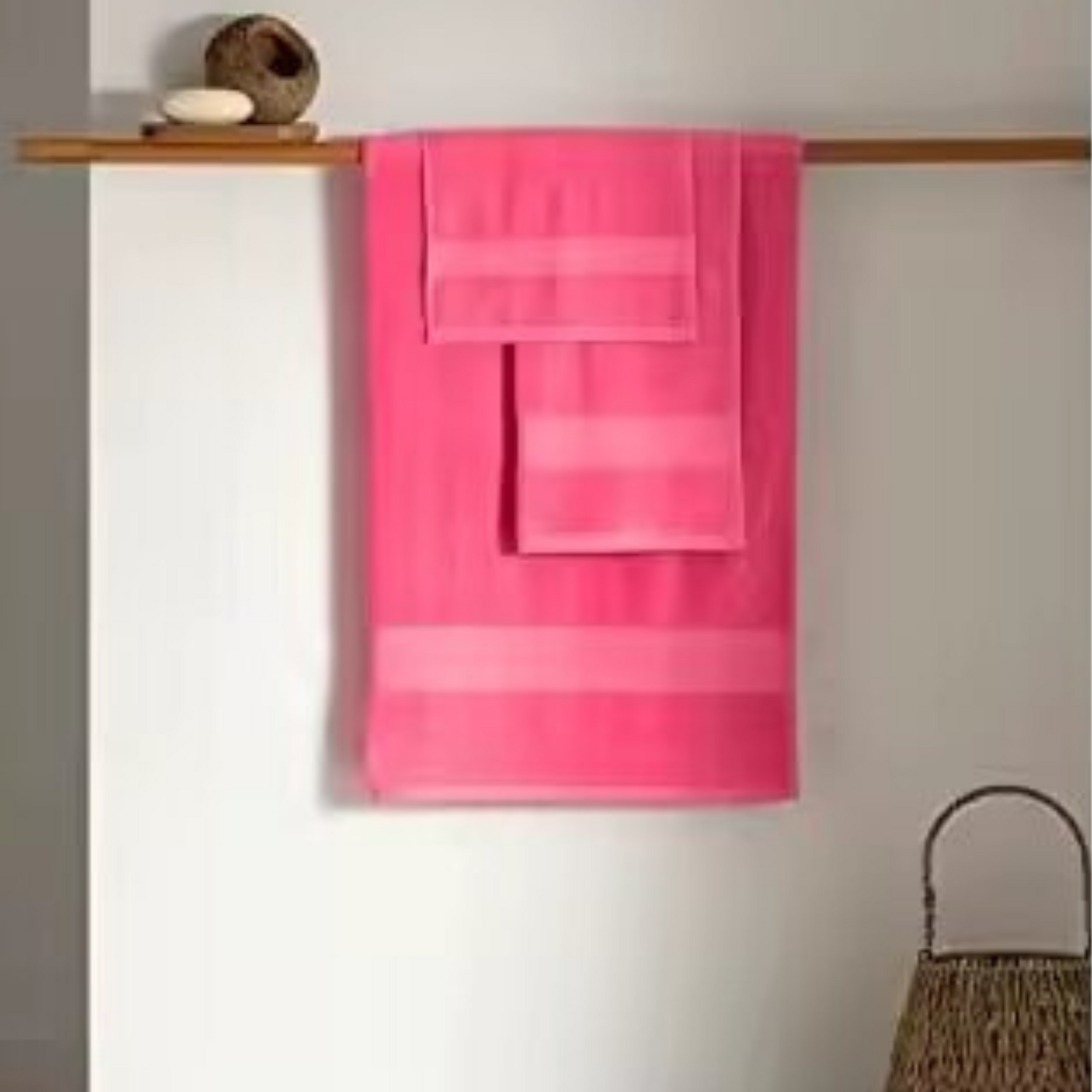 PADUANA Toallas Fucsia de Algodón 100% Natural 500 Gramos