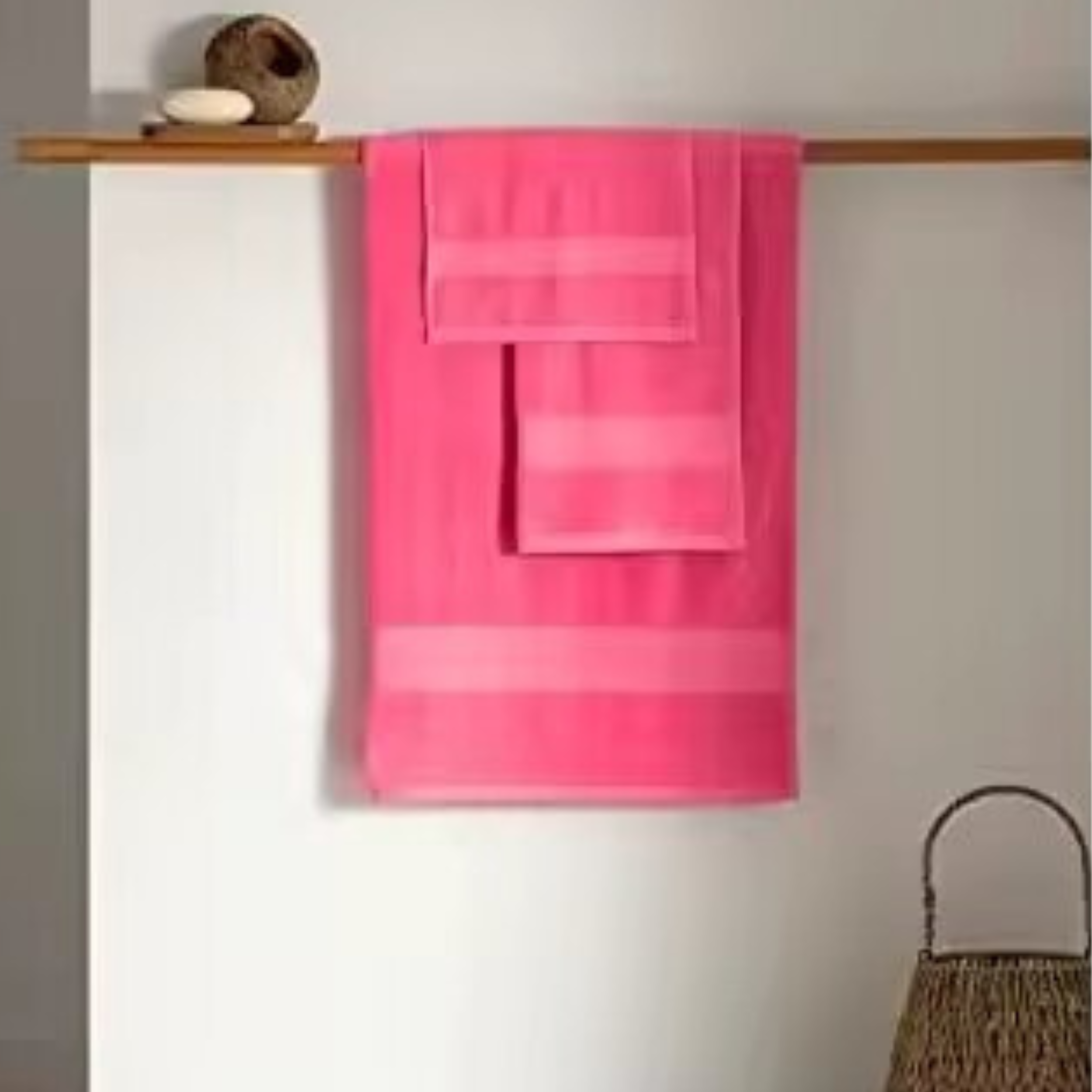 PADUANA Toallas Fucsia de Algodón 100% Natural 500 Gramos