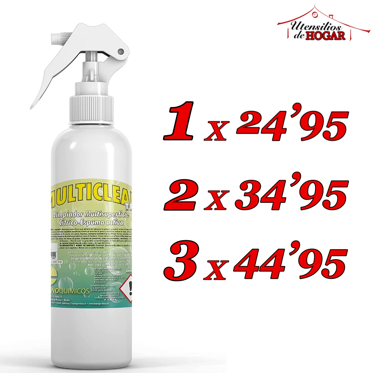 Multiclean, desengrasante profesional multiusos 10 en 1