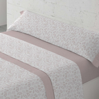 Juego de Sábanas Jacinta 100% Algodón Natural – Rosa – Paduana