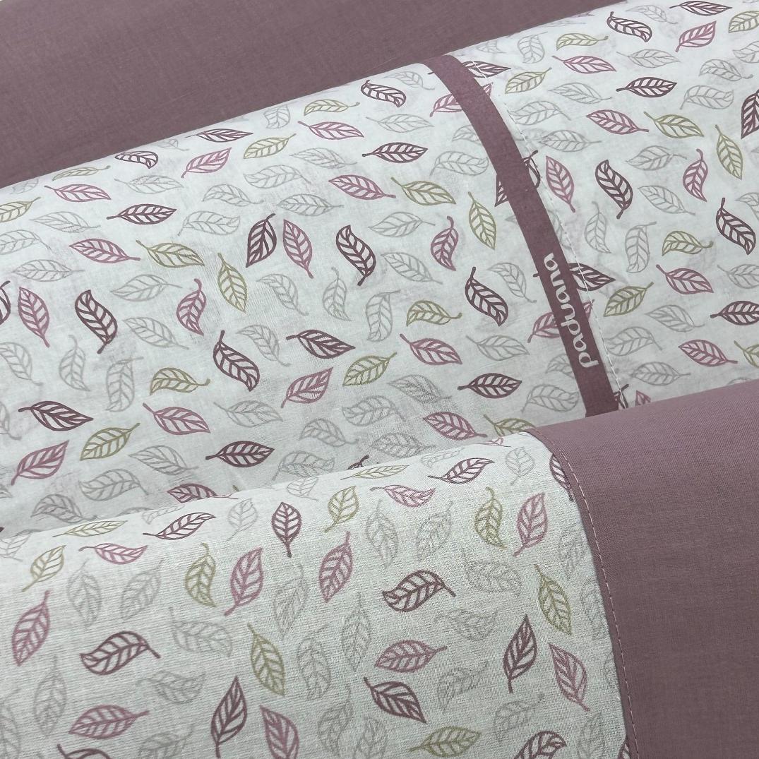 Juego de Sábanas Cayetana 100% Algodón Natural – Malva – Paduana